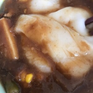 お餅入りカレー